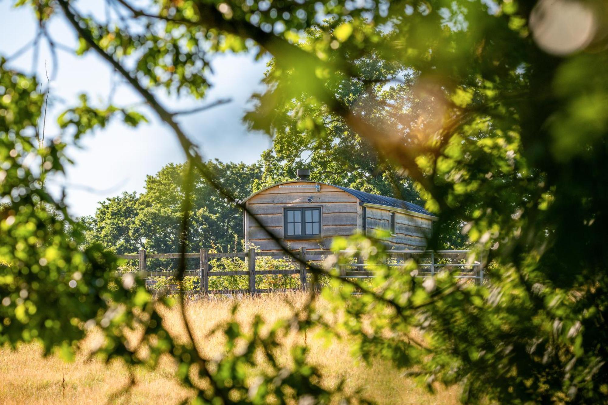 Monkwood Shepherds Hut - Ockeridge Rural Retreats Вустер Экстерьер фото